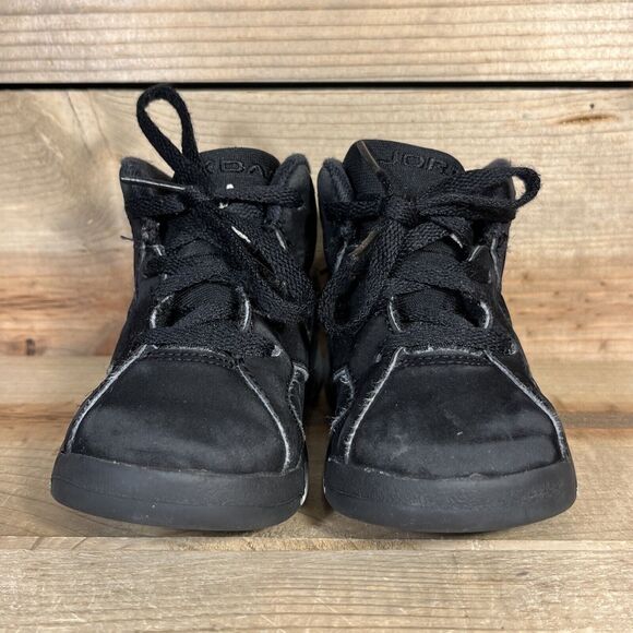 RARE Size 7C - Nike Air Jordan 6 (TD) “Chrome Metallic Silver” Shoes DX6179-001 - Picture 3 of 12